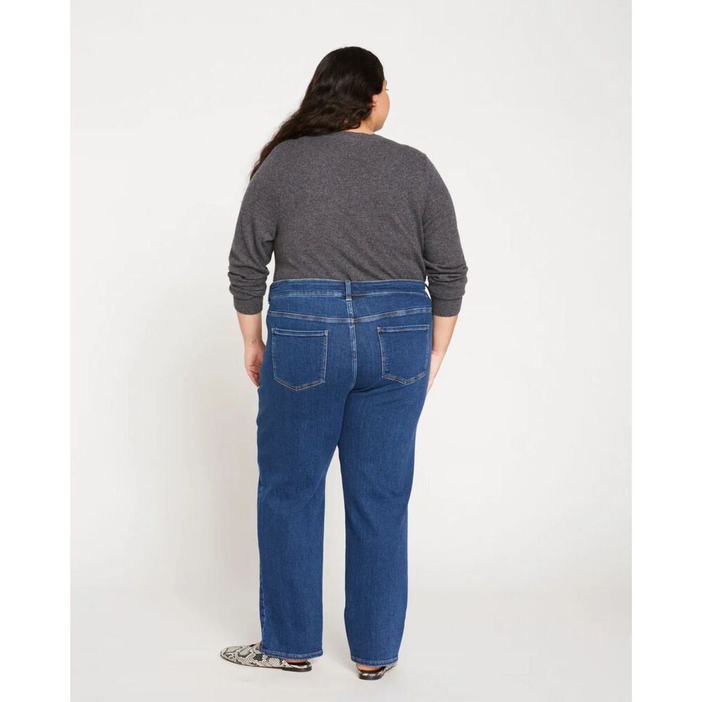 Universal Standard High Rise Jeans in Blue - Picture 2 of 8